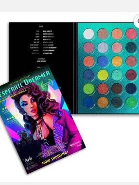 NIB Rude Cosmetics Desperate Dreamer 24-color Large Eyeshadow Palette